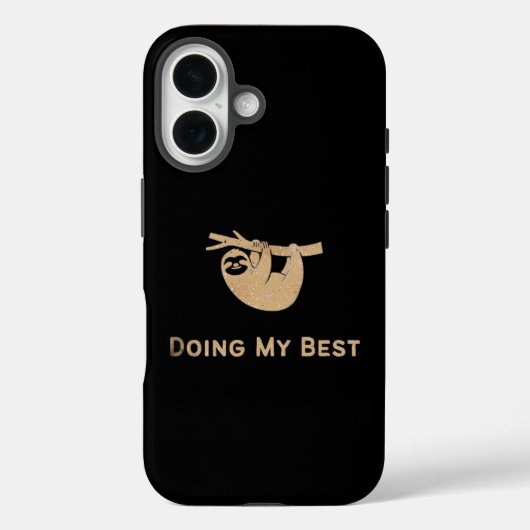 輝く努力派ナマケモノ Case-Mate iPhoneケース (裏面)