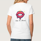 🌸 輝く唇のグロススタイル 🌸 Tシャツ (裏面)