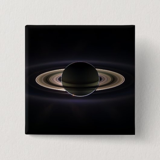 輝く土星 ピンバッジ (正面)