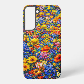 輝く地平線: 無限の野生の花の大波 SAMSUNG GALAXY S22+ケース