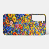 輝く地平線: 無限の野生の花の大波 SAMSUNG GALAXYケース (裏面横)