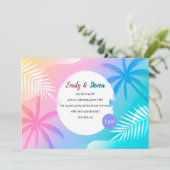 輝く夏のパーティー招待状 招待状 (スタンド正面)