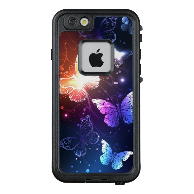 輝く夜の蝶々 LifeProof iPhoneケース (裏面)