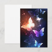 輝く夜の蝶の招待状 招待状 (正面/裏面)