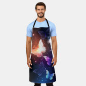 輝く夜の蝶 エプロン (着用した状態)