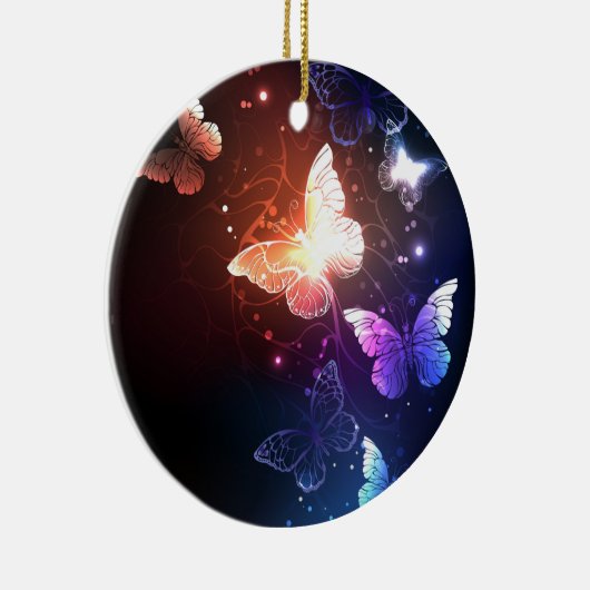輝く夜の蝶 セラミックオーナメント (右)