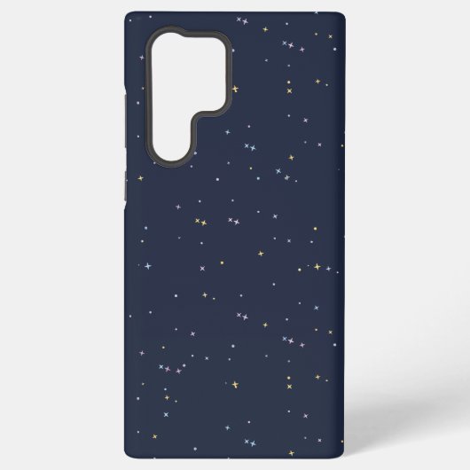 輝く夜空の可愛い星 SAMSUNG GALAXYケース (裏面)