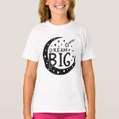 輝く夜空の大きな夢 Tシャツ (正面)