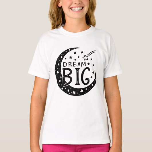 輝く夜空の大きな夢 Tシャツ (正面)