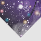輝く夢のような紫のクリスマスウィンターワンダーランド 薄葉紙 (詳細)