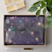 輝く夢のような紫のクリスマスウィンターワンダーランド 薄葉紙 (ギフト)