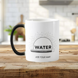 輝く太陽の水の引用とグッドデイバーのデザイン モーフィングマグカップ