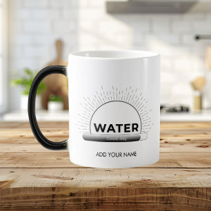 輝く太陽の水の引用とグッドデイバーのデザイン モーフィングマグカップ