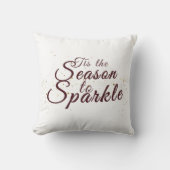 輝く季節、クリスマスの優雅さ クッション (正面)