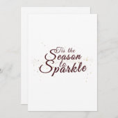 輝く季節、クリスマスの優雅さ シーズンカード (正面/裏面)