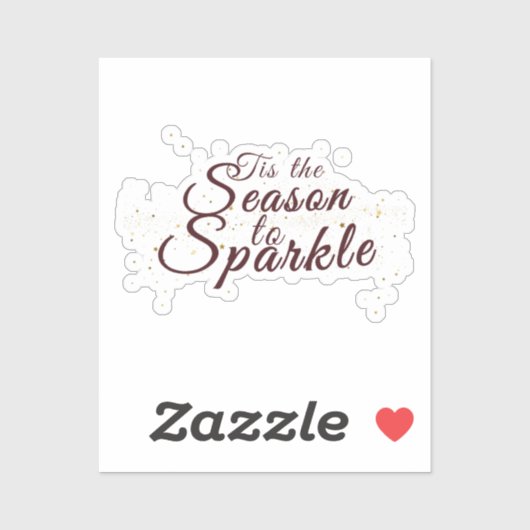 輝く季節、クリスマスの優雅さ シール (シート)