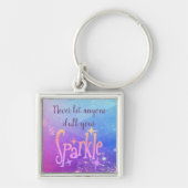 輝く宇宙の星を鈍くしてはいけない キーホルダー (正面)