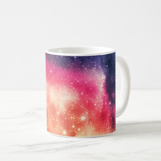 輝く宇宙の星雲 コーヒーマグカップ (正面右)