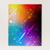 輝く宇宙の虹色銀河パズル – 16” x 20” ジグソーパズル (縦)