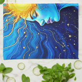 輝く宇宙心の目覚め キッチンタオル (折り畳み)