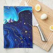 輝く宇宙心の目覚め キッチンタオル (四つ折り)
