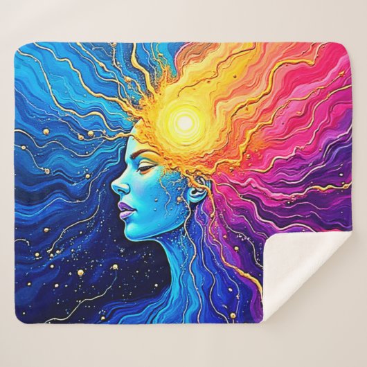 輝く宇宙心の目覚め シェルパブランケット (正面(横))