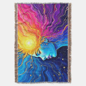 輝く宇宙心の目覚め スローブランケット (正面縦)