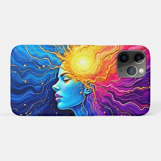 輝く宇宙心の目覚め Case-Mate iPhoneケース (裏面(横))