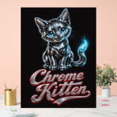 輝く完璧なクローム子猫アクリルサイン アクリルサイン (ウェディング)