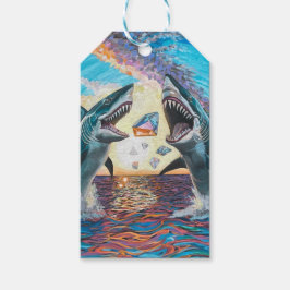 輝く宝石のためのグラマー・チョンプ・シャークのブリーチング –  ギフトタグ