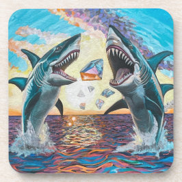 輝く宝石のためのグラマー・チョンプ・シャークのブリーチング –  コースター