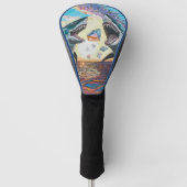 輝く宝石のためのグラマー・チョンプ・シャークのブリーチング – ゴルフヘッドカバー (正面)