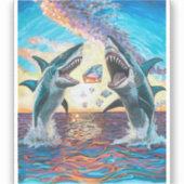 輝く宝石のためのグラマー・チョンプ・シャークのブリーチング –  シール (正面)