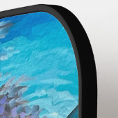 輝く宝石のためのグラマー・チョンプ・シャークのブリーチング –  ピックルボールラケット (左詳細)