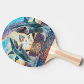 輝く宝石のためのグラマー・チョンプ・シャークのブリーチング – 卓球ラケット (横)