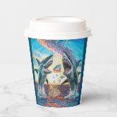 輝く宝石のためのグラマー・チョンプ・シャークのブリーチング –  紙コップ (正面)