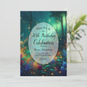 輝く宝石の森のオーダーメイド年祝い 招待状 (スタンド正面)