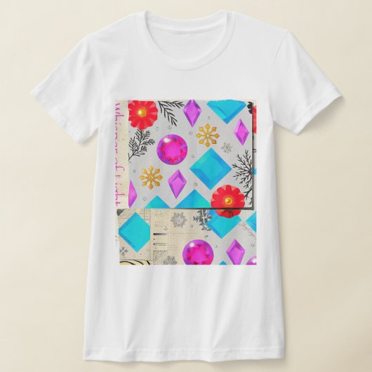 輝く宝石模様Tシャツ | JoyCのLight Series Tシャツ (レイダウン)
