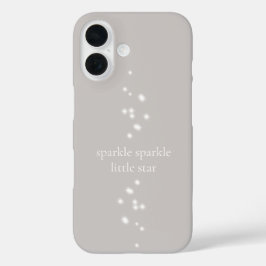 輝く小さな星シルバーグレー星明かり iPhone 16ケース