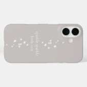 輝く小さな星シルバーグレー星明かり Case-Mate iPhoneケース (裏面 (横))