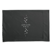 輝く小さな星ブラックスターライト 枕カバー (正面右)