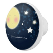 輝く小さな星　幸せな月　天体 セラミックノブ (右)