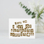 輝く幸せの一筋である ポストカード (スタンド正面)