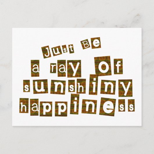 輝く幸せの一筋である ポストカード (正面)