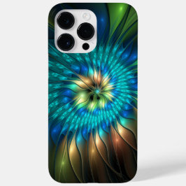 輝く幻想の花、カラフルな抽象的フラクタル Case-Mate iPhone 14 PRO MAXケース