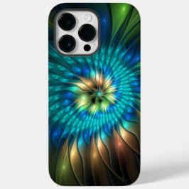 輝く幻想の花、カラフルな抽象的フラクタル Case-Mate iPhone 14 PRO MAXケース
