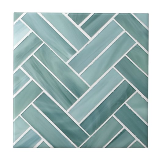 輝く床のタイルコンテンポラリーフローラモチーフ タイル (正面)