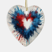 輝く心の爆発 セラミックオーナメント (右)