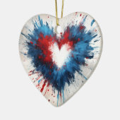 輝く心の爆発 セラミックオーナメント (左)