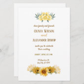 輝く愛：ひまわりの壮麗さ 招待状 (正面/裏面)